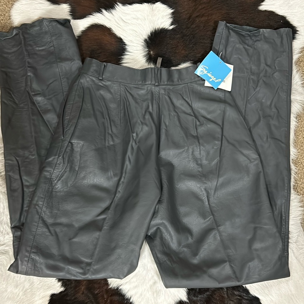 Women's Vintage Leather Pants